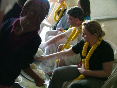 Sinead serving lunch Sinead serving lunch