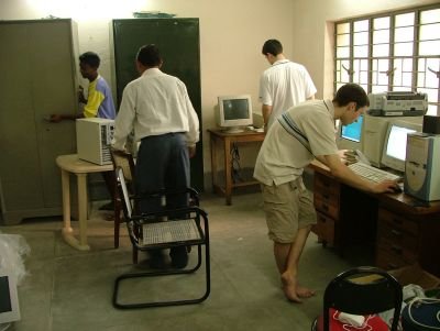 Setting up the computers
