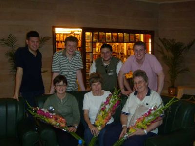 Boys with Trish, Kathryn and Caroline